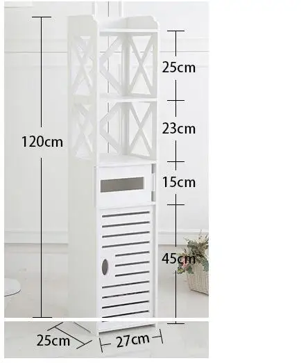 Боковой шкаф для ванной комнаты, водонепроницаемый боковой шкаф для туалета, узкий шкаф для туалета, стеллаж для хранения в ванной, напольный шкафчик lo88420