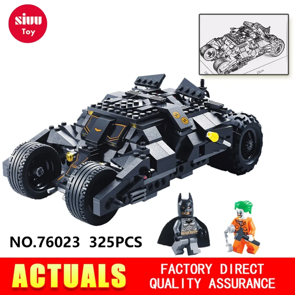 

HOT Legoingly Batman Car The Tumbler Joker Bruce Wayne 76023 Big Figures Building Blocks Compatible with Legoes DIY Toy GK30