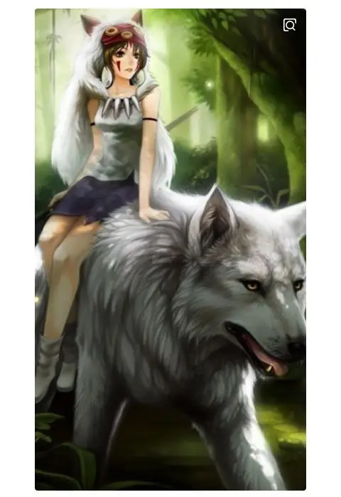 Ожерелье с подвеской в виде мультяшной принцессы Mononoke Hime ожерелье амулет Перона