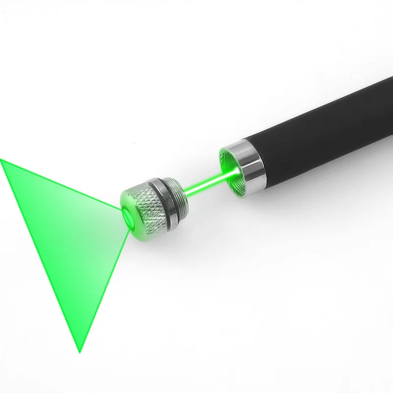 CWLASER 2 in 1 532nm Line Beam Green Laser Pointer Pen Head Removable