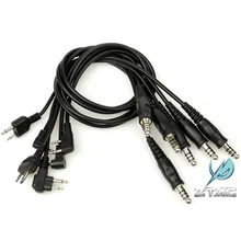 Z-Tactical Z124 Tactical Electronic PTT Wire PTT-To-Walkie-Talkie Plug Airsoft Military Hunting Headset Accessory