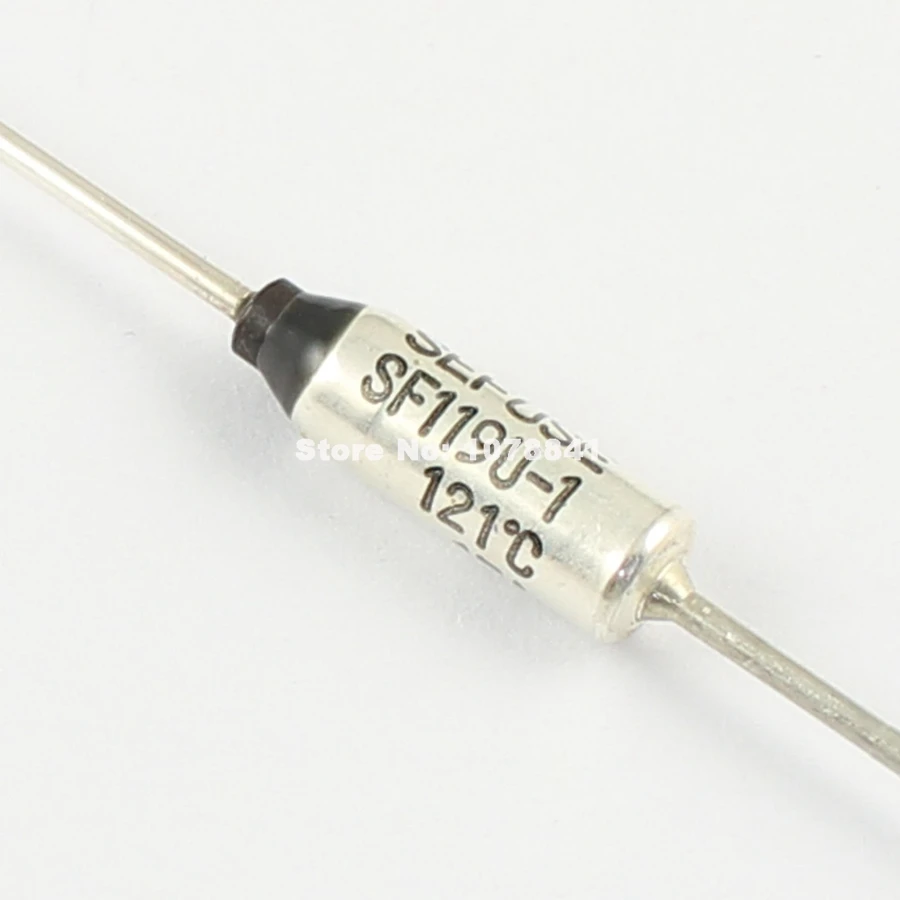 

100 Pcs Per Lot Microtemp Thermal Fuse 121 Degree TF Cutoff 250V 15A SF119U-1