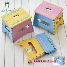 Луи модные детские табуреты Hickening Пластиковые Складные портативные креативные ручные бытовые