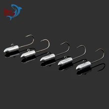 Палисандр 5 шт. 0,8 1,8 г открытый свинец джиг голова Крючки рыболовные, приманки Мягкая приманка червяк металлический джиг крючок микро ледяной рыболовный крючок