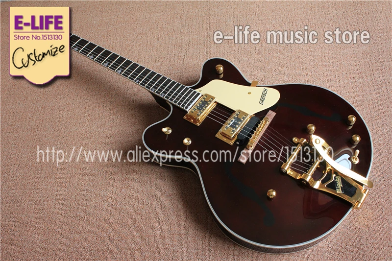 China Music Instruments Archtop Body Gretsch Guitar Jazz Hollow G6122