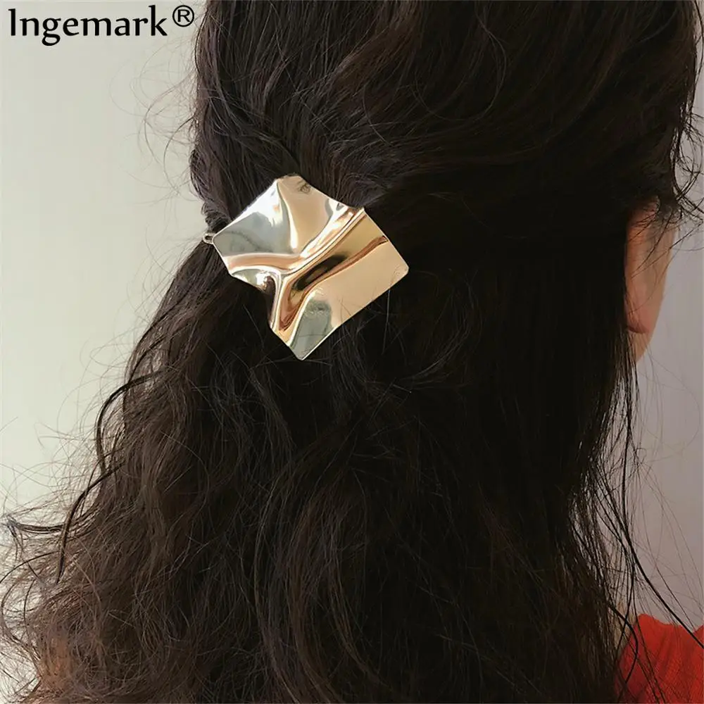 

Ingemark Exaggerated Irregular Twisted Hair Pin Hair Clips Vintage Iron Metal Geometric Hairgrip Barrette Hair Accessories 2019
