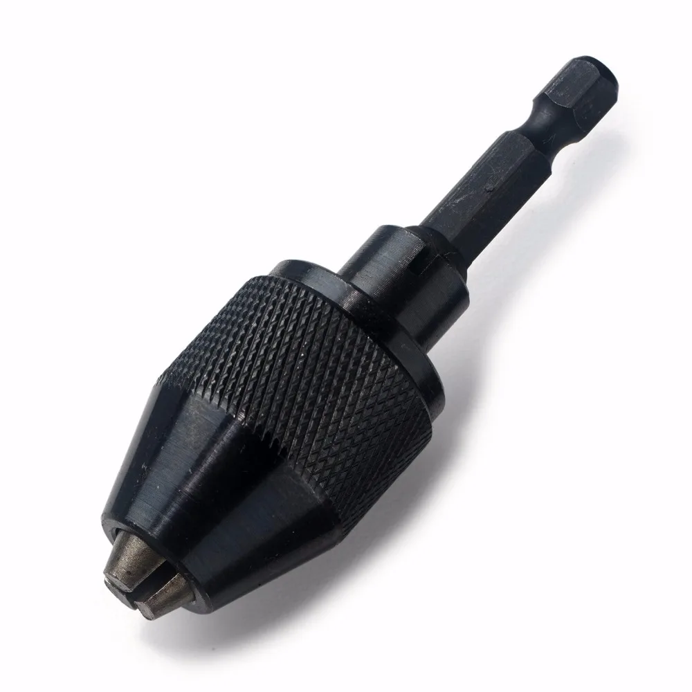 

Keyless Drill Bit Chuck ,Quick Change Adapter Converter 6mm Hex Shank Power Tool 0.3-6.5mm Quick Change