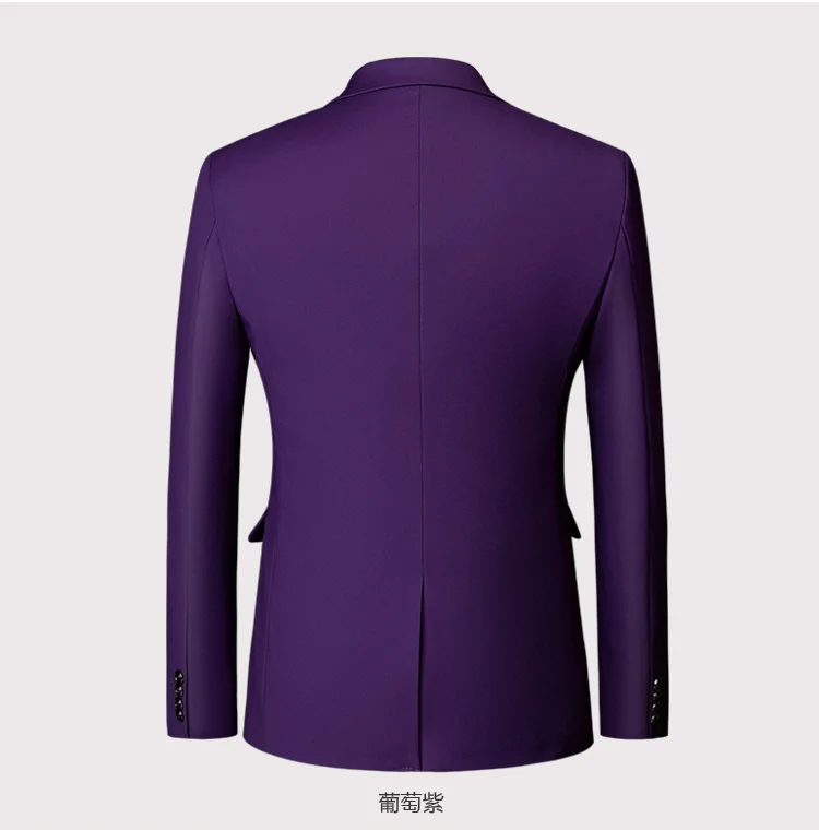 10 видов цветов) Высокое качество Мужские Блейзер мужские мужской тонкий сплошной цвет пиджак модный бизнес Большие размеры костюм для мужчин