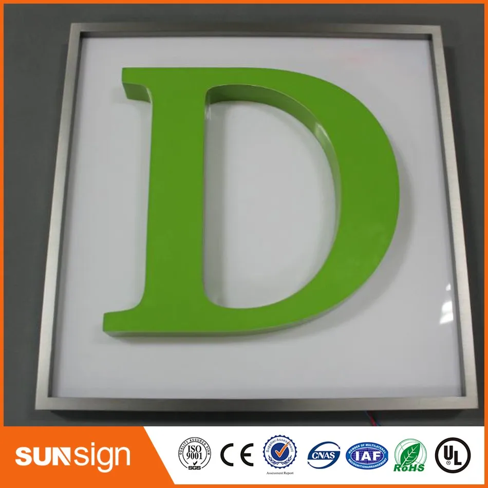 Custom acrylic 3D Dimensional Letters sign with LED light