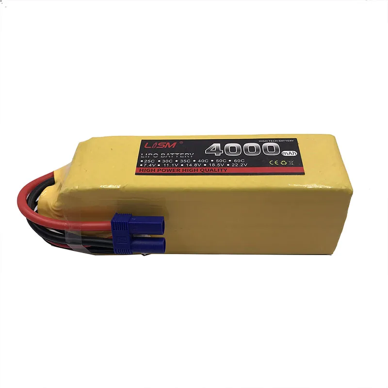 

22.2V 6S 4000mAh 25C Lipo Battery For RC Helicopter Drone Quadcopter Car Boat Lithium Battery Remote Control Toys Li-ion #30F7