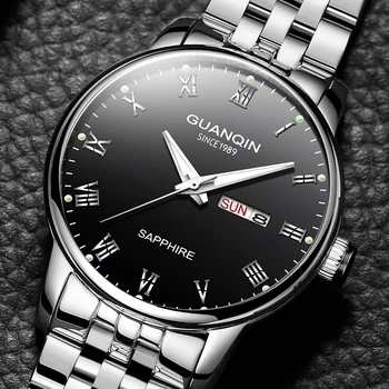 

Auto Date Men Swim Watches Male Top Brand Luxury Business Quartz Watch Men Casual Slim Dress Waterproof 50M Sport Clock 2019