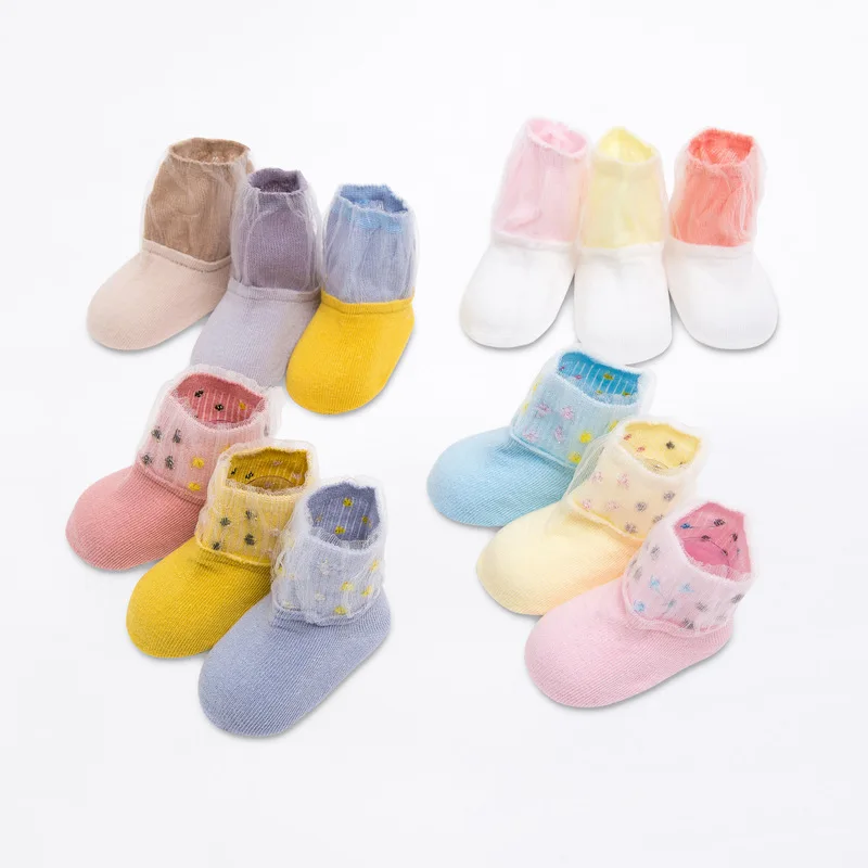 

3Pairs Socks Lot Rayon Patchwork Socks for Girls Cotton Fashion Socks for Boys Cheap Stuff Baby Clothes Accessories