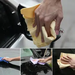 NewNatural мягкой замшей автомобиль микрофибра для мойки Автомобиля ручная стирка замши впитывающее полотенце новый автомобиль инструмент для