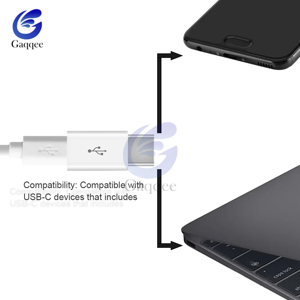 3 шт. USB 3,1 type-C мужской разъем для Micro USB 2,0 5Pin Женский адаптер для передачи данных конвертер usb type C адаптер Черный Белый