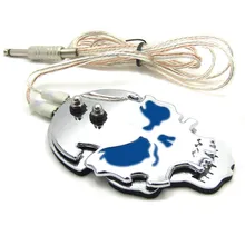 Один Череп Татуировки Ножной Переключатель педали из нержавеющей стали педаль Клип шнур для пулемёта питания