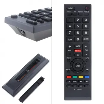 

CT-8037 TV Remote Control with Long Transmission Distance for Toshiba 58L5400U / 65L5400 / 40L3400 / 50L3400 / 50L3400U