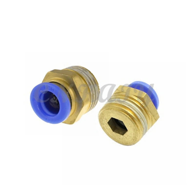 

5Pcs 10mm hole tube x 1/8"BSPT(ID:9mm) Female Thread (10mm x 1/8"PT) Air Pneumatic Connector Quick Fittings Joint Connector