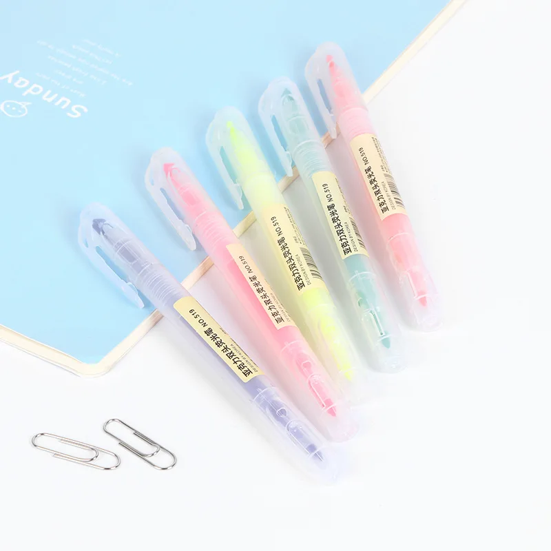 Милый цветной маркер креативные ручки-маркеры с двойной головкой для рисования граффити детский подарок корейский Канцтовары офисный школьный инвентарь