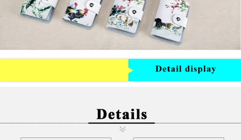 Chinese zodiac Dog Card Holde Wallet HCL663 Details (07)