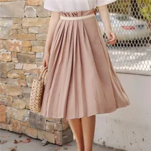 Женские юбки кавайные летние новые оригинальные плиссированные юбки с высокой талией Женская корейская ткань Харадзюку для женщин