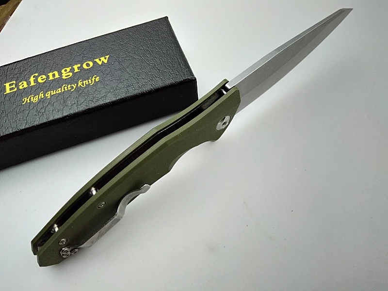 Eafengrow карманный складной нож лезвие G10 Ручка Кемпинг Охота Выживание