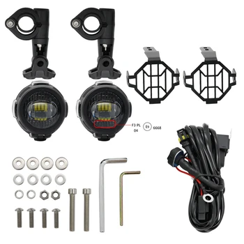 

Motorcycle LED Fog Light & Protect Guards with Wiring Harness For BMW R1200 GS /ADV F800GS Motorcycle Led Lights White 6000k