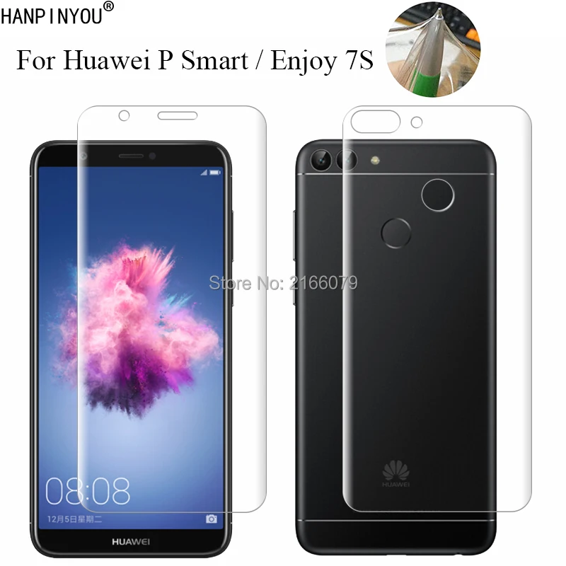Мягкая ТПУ Защитная пленка для Huawei P Smart / Enjoy 7S 5 65 дюйма передняя и задняя полная