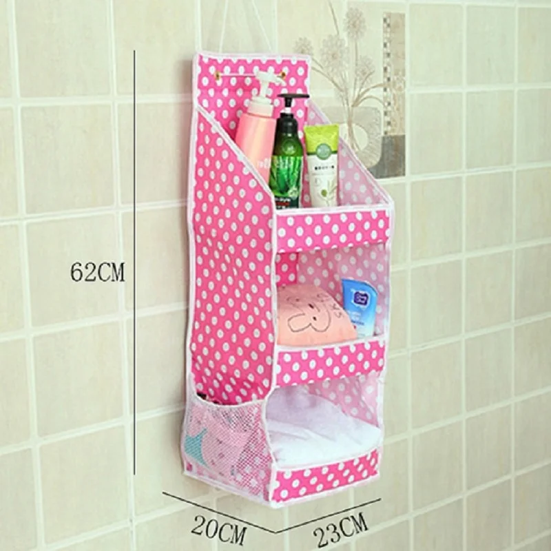 التخزين كيس ماء الحمام الجدار شنقا منظم حقيبة التخزين المنظم 3 طبقات الزينة حامل ل عودة الباب جدار