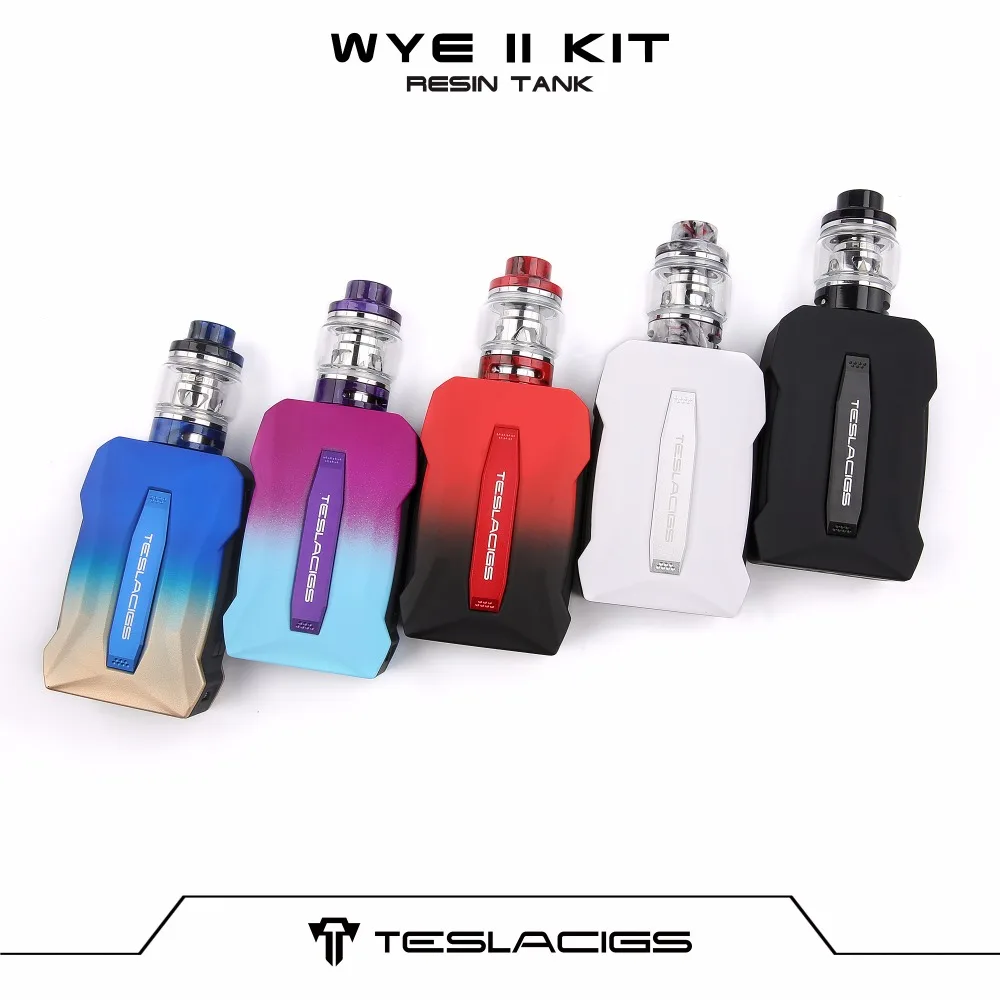 Original Tesla WYE II 215W Kit 215W Teslacigs WYE II 215W Box MOD Vape with 4ML 6ML Resin Tank E Cigarette Vaporizer 01 (8)