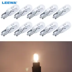 LEEWA 50 шт. теплый белый автомобиль T6.5 12 В 3 Вт Клин галогенные лампы внешний галогенная лампа замена лампы приборной панели свет # CA1316