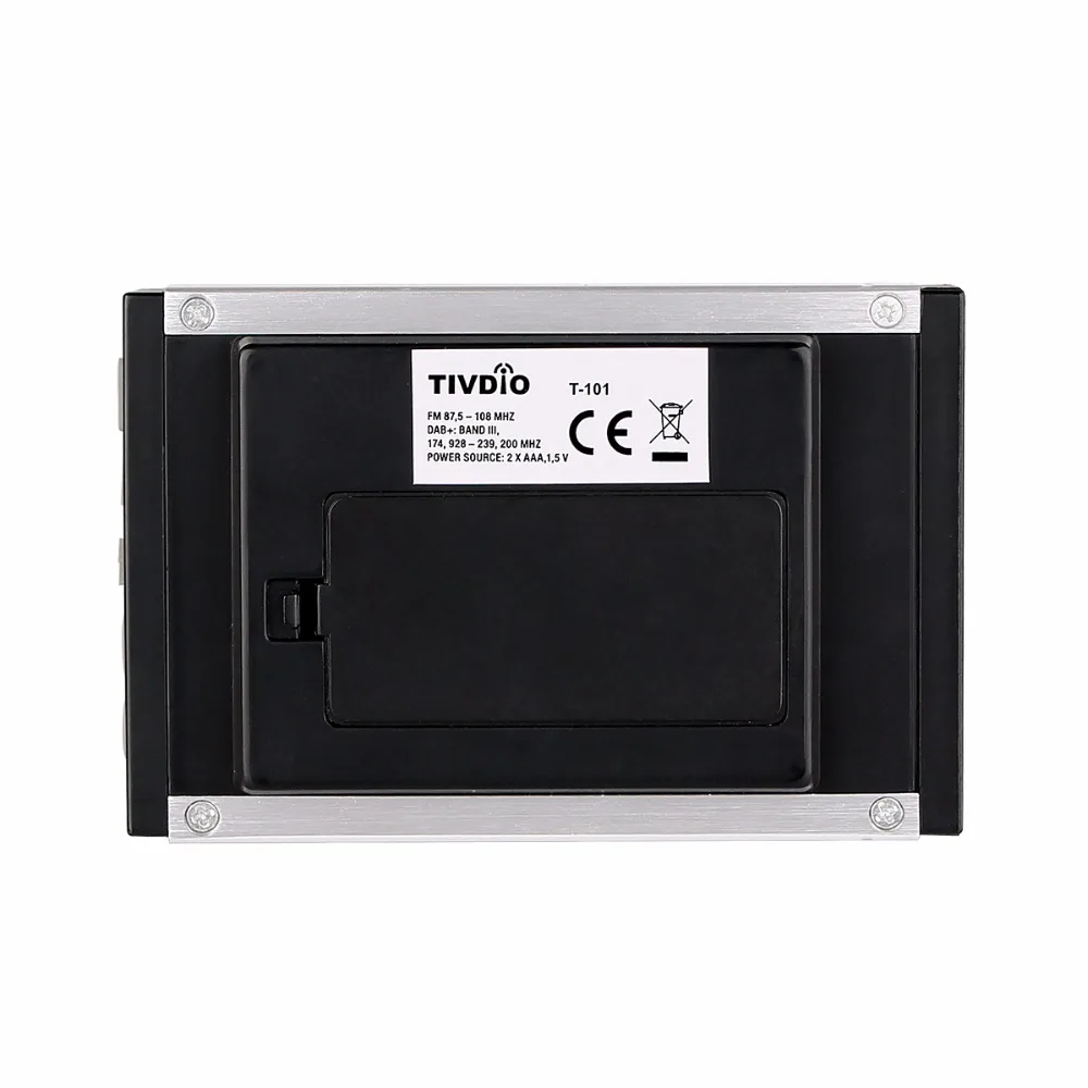 TIVDIO T-101 DAB FM Stereo Radio Pocket Receiver Mini Portable Clock Digital DAB+ RDS Radio Receiver Music Player Earphone F9204 TIVDIO T-101 DAB FM Stereo Radio Pocket Receiver Mini Portable Clock Digital DAB+ RDS Radio Receiver Music Player Earphone F9204