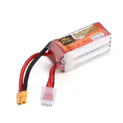 ZOP Мощность 7,4 V/11,1 V/14,8 V/18,5 V 1500 mAh 100C Lipo Батарея XT60 Plug Перезаряжаемые для RC гоночный Drone вертолета лодки автомобиля Модель