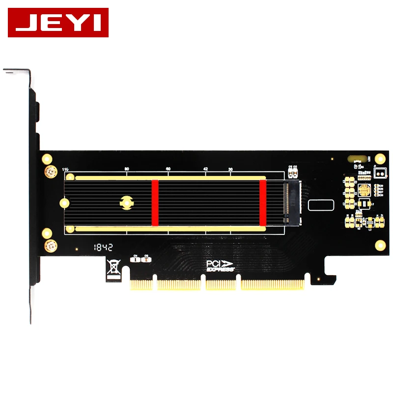 JEYI SK18 Expantion Card M.2 диск PCIe SSD адаптер PECI к NVME высокая скорость для 2230-22110 SSD PCI Express x4 x8 x16 карты - Цвет: SK18-Pro