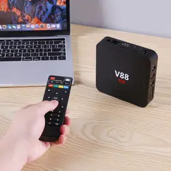 V88 Android 7,1 Smart ТВ коробка RK3229 4 ядра 1 ГБ + 8 ГБ WI-FI Media Player нам