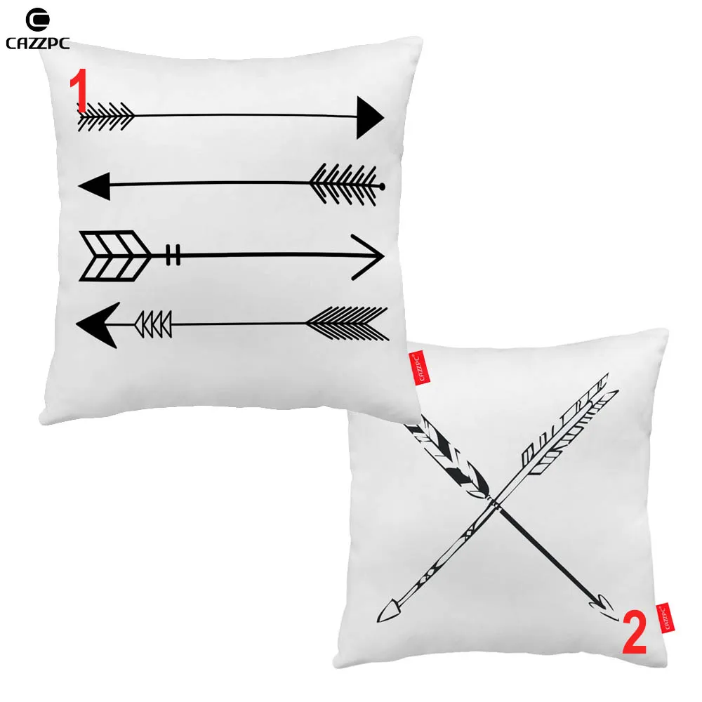 Black and White Chic Ethnic Arrows Tribal Print Custom Decorative