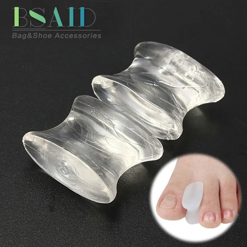 

BSAID 1 Pair Orthotics Toe Separators Bunion Health Spacer Shoe Inserts Soft Silicone Gel Insoles Corrector Men Women Shoe Pads