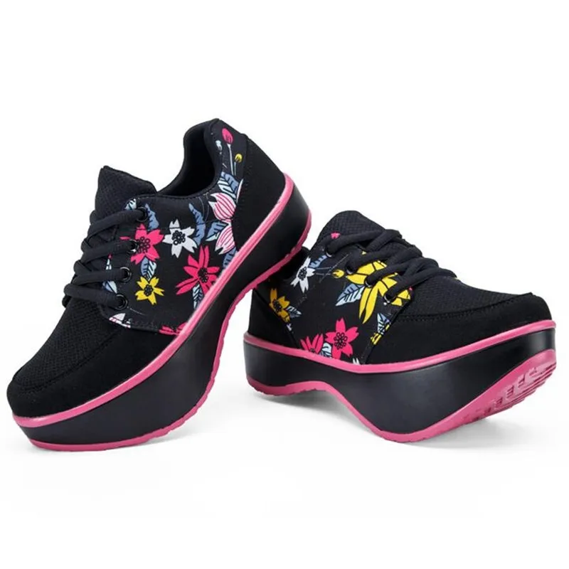 British Style Flora Swing Shoes Woman Fashion Protection Vertebra