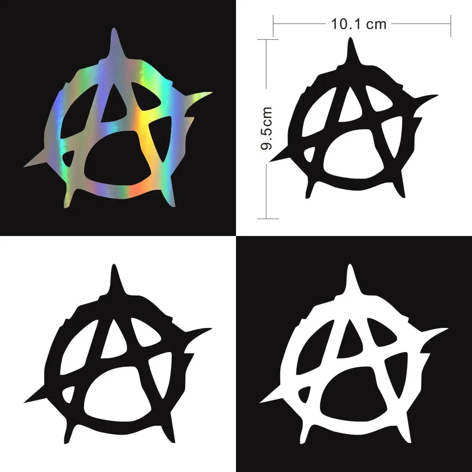 Anycuros Anarchy Decals Decoration Car Accessories Car Sticker 10.1cm9.5cm  (2)
