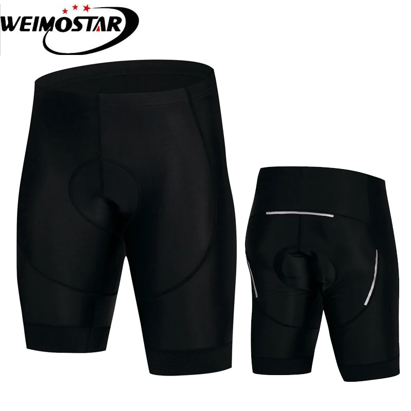 Weimostar 2018 Cycling Shorts Men Black Reflective Summer Downhill Bicycle Shorts Gel Padded