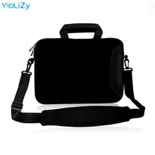 Черная сумка на плечо для ноутбука 10, 12, 13, 14, 15, 17, ультратонкая сумка-портфель для ноутбука, сумка-мессенджер SB-3333