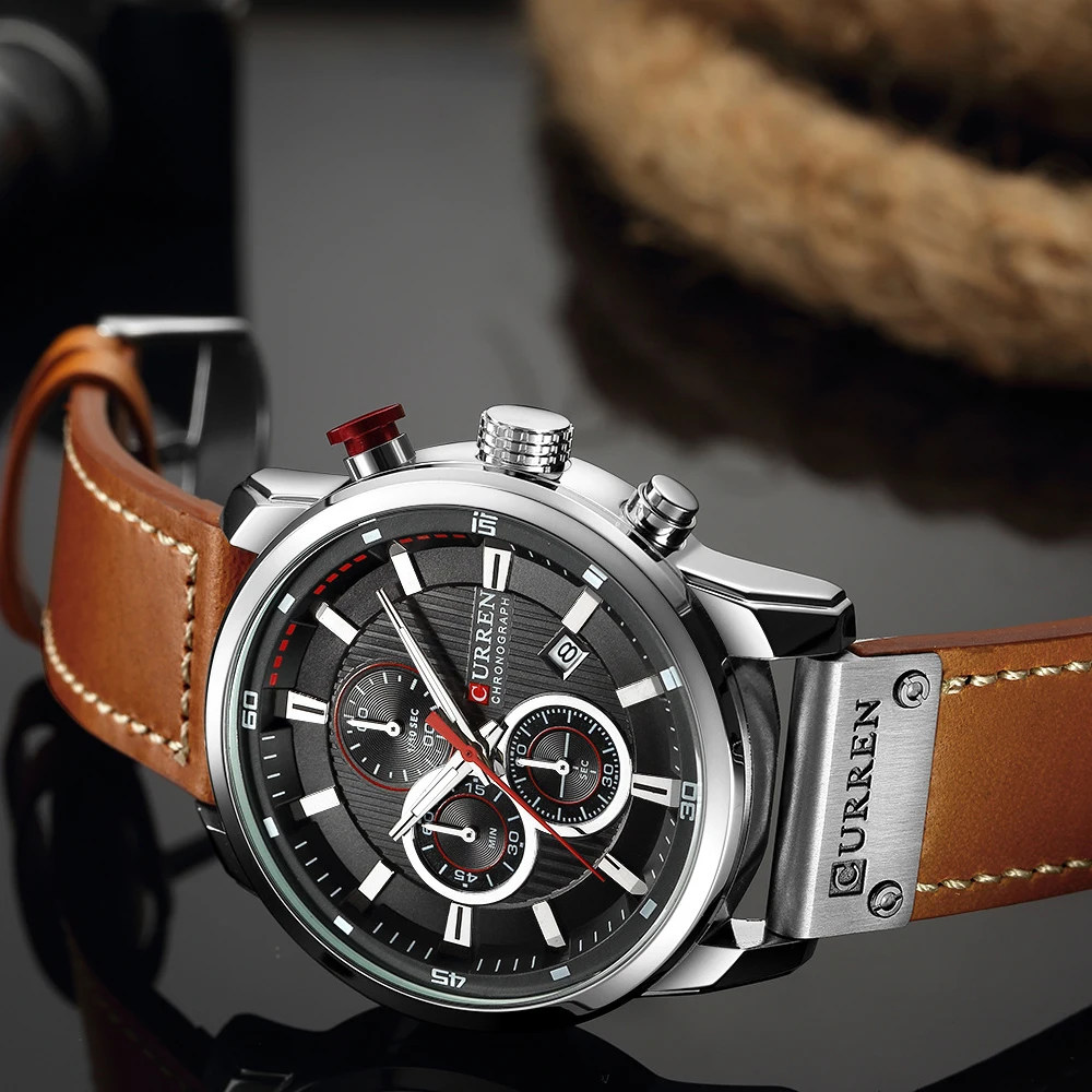 Curren Luxury Waterproof Men's Chronograph Sport Watch