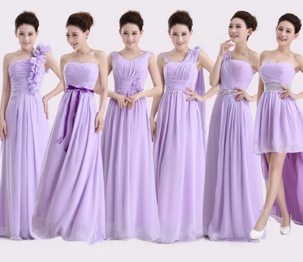 Popular Light Purple Bridesmaid Dresses Chiffon-Buy Cheap Light ...