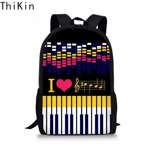 Рюкзаки THIKIN для женщин школьные ранцы девочек-подростков с принтом Kpop Piano Модный