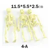 Skeleton Props Household Small Trinkets, Archaize Terrors Pirate Party Supplies Frame Plastic Horror Toy Unisex 2021