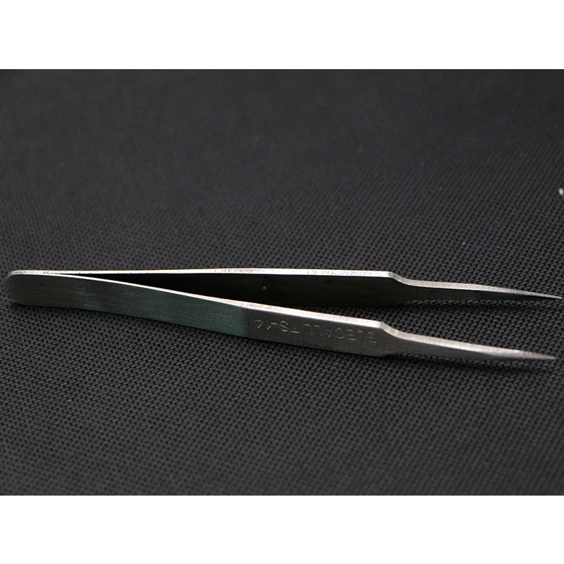 10Pcs/Lot Long Nose Tweezer Stainless Steel Stiff and Thickening Durable Clip Dot TS14