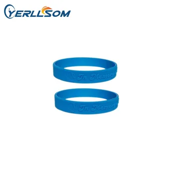 

YERLLSOM 500pcs high quality rubber silicone bracelets with embossed writing for promotional gifts S050705