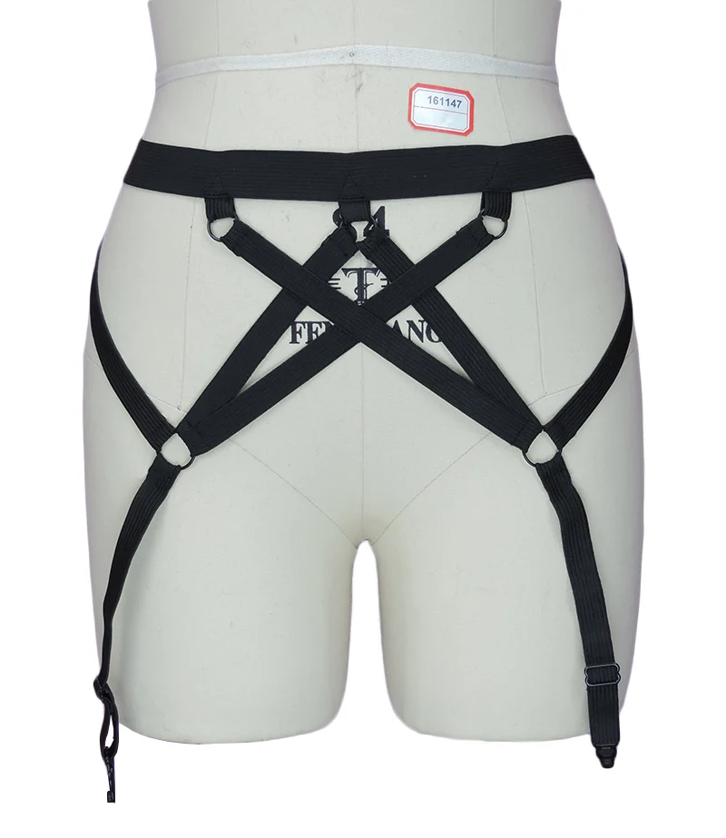 Сексуальный Черный Подвязки Body Harness Belt черное Белье черные регулируемая | Женская
