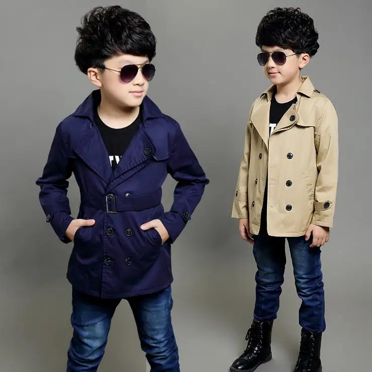 classic kids boy trench coat gentleman causal trench coat for 4 12years