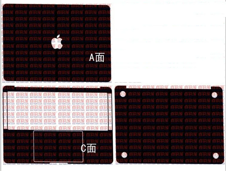

Laptop Carbon fiber Vinyl Skin Sticker Cover For Apple Macbook PRO 13 With TOUCH BAR A1706 A1708 A1989