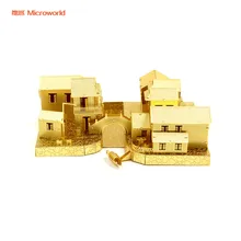 MICROWORLD Classic Building China Jiangnan Ancient Town DIY Scale Model Toy 3D Metal Assembling Model Puzzle MICROWORLD Classic Building China Jiangnan Ancient Town DIY Scale Model Toy 3D Metal Assembling Model Puzzle